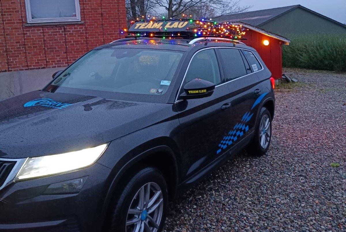 Jule-bil-træf i Høng Centret