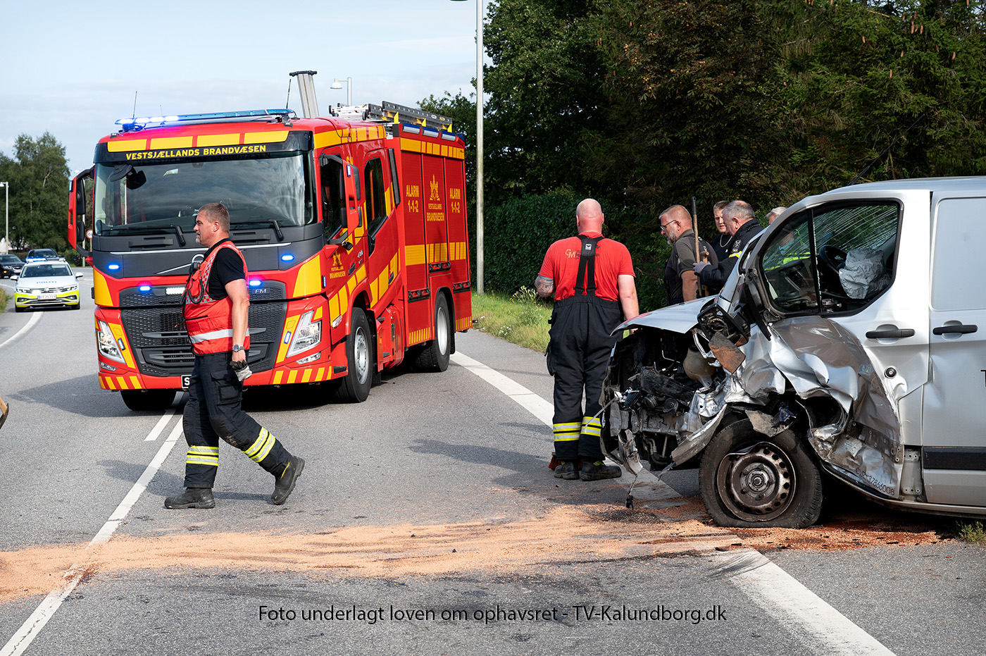 Alvorligt færdselsuheld på Kalundborgvej