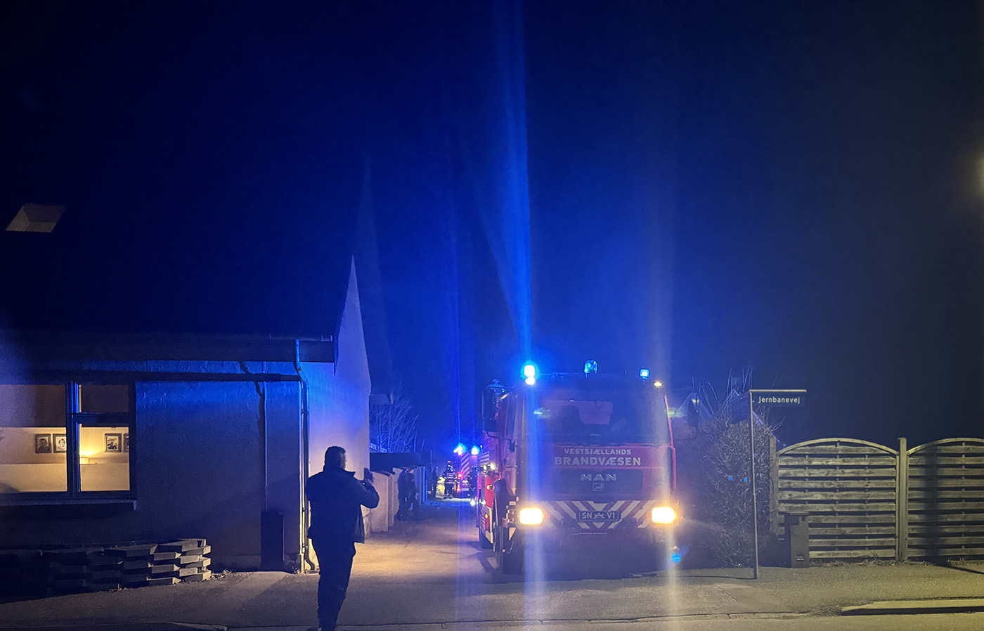 Bygningsbrand i villa på Nordvestvej