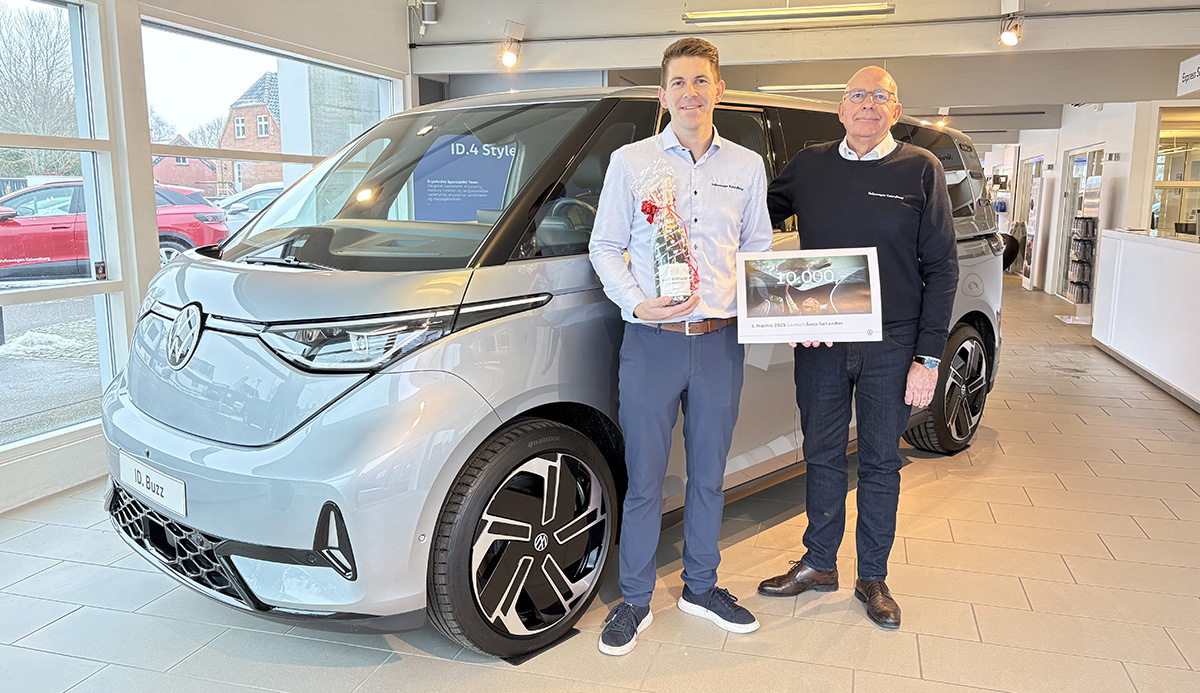 Volkswagen Kalundborg blandt Danmarks bedste Volkswagen forhandlere