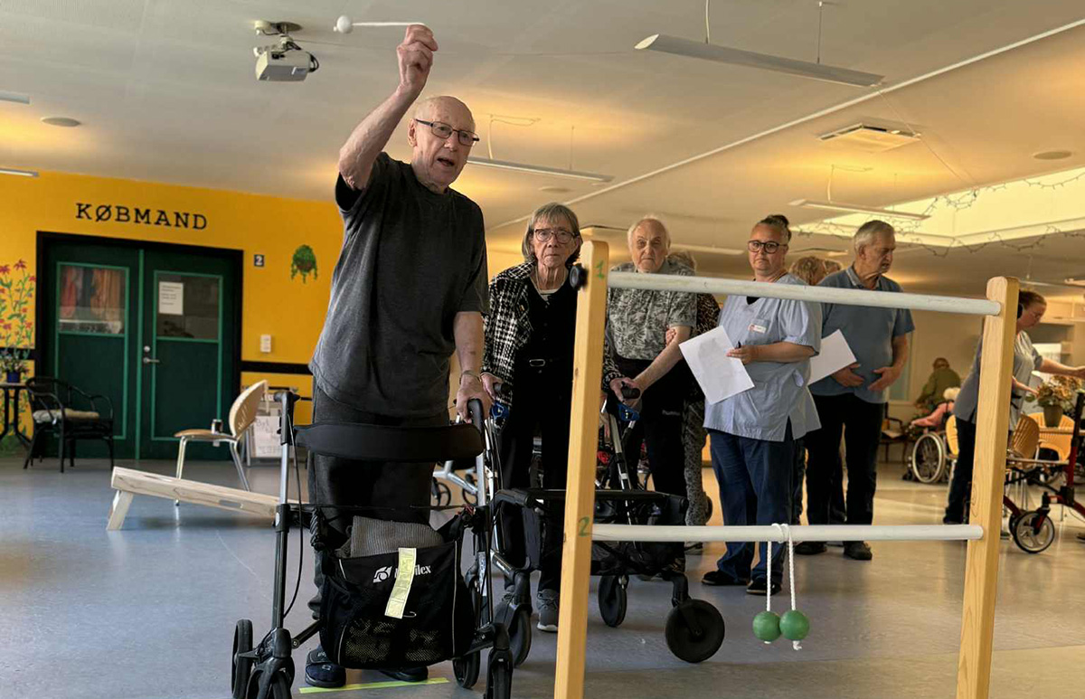 Festlig dag på plejecenter