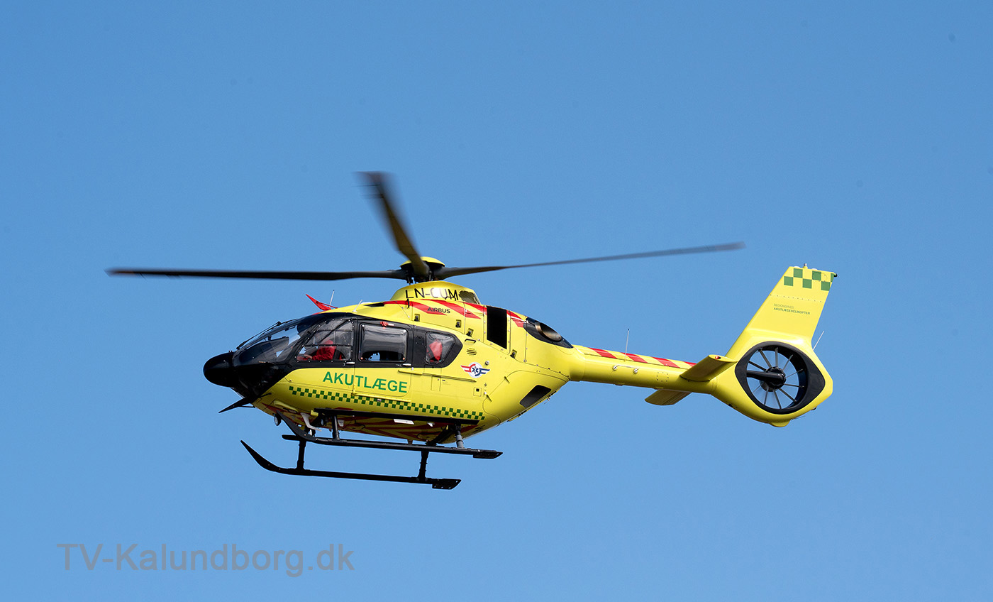 Stærkt forbrændt og fløjet til Rigshospitalet