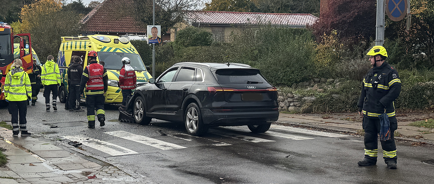 Fem måneder gammel baby uskadt efter færdselsuheld