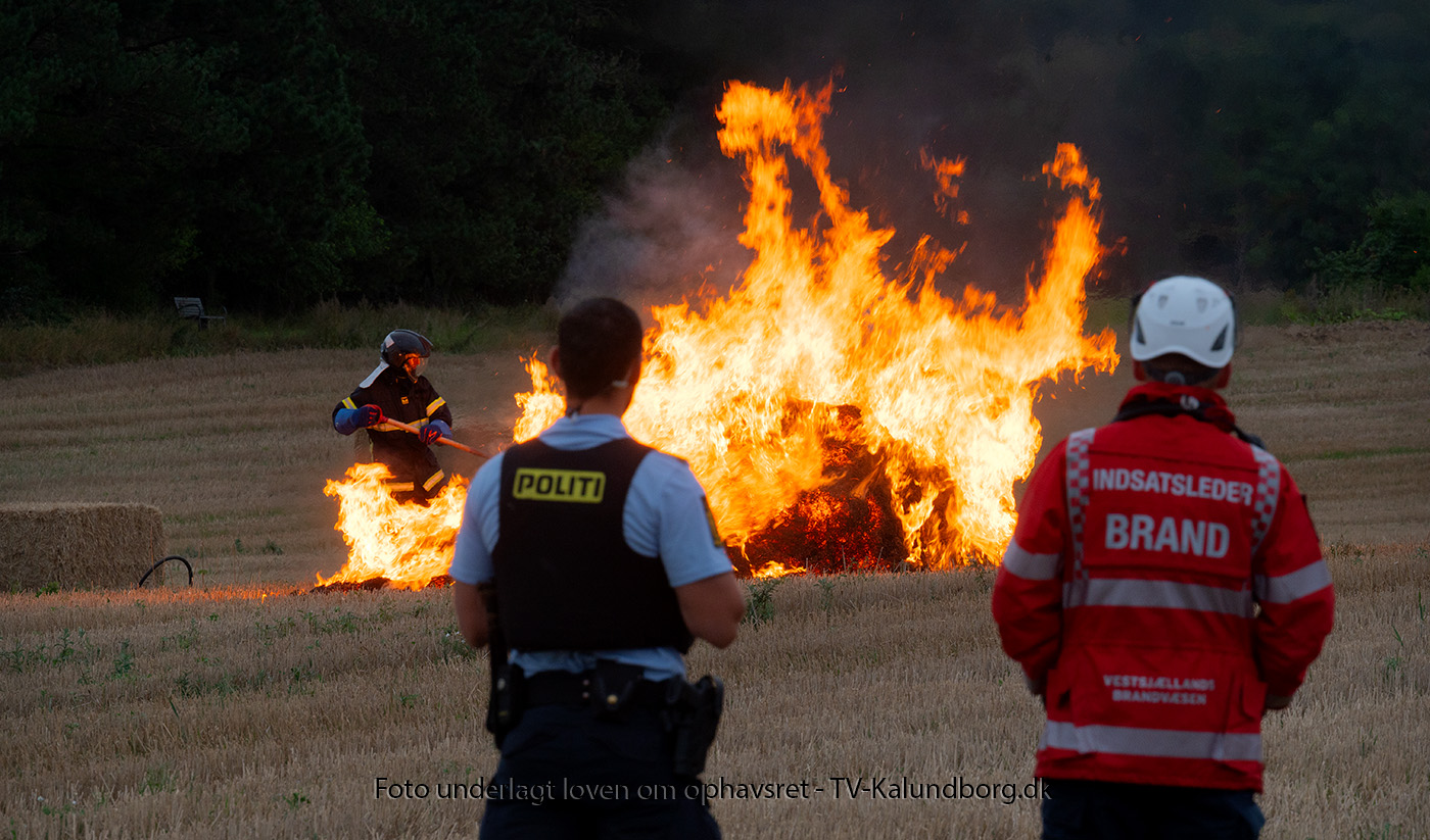 Brand på mark er påsat