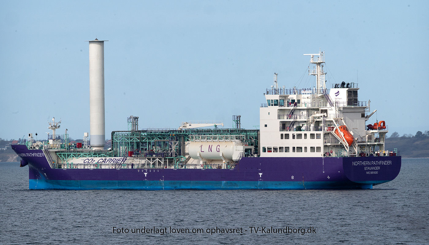 Helt nyt specialskib til transport af CO2 er anløbet Kalundborg