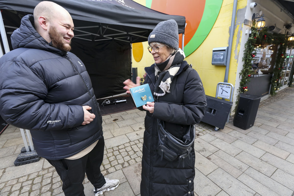 David kom på gratis juleshopping