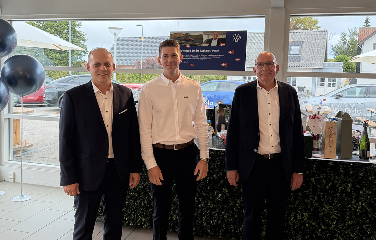 Dobbelt jubilæum hos Volkswagen Kalundborg