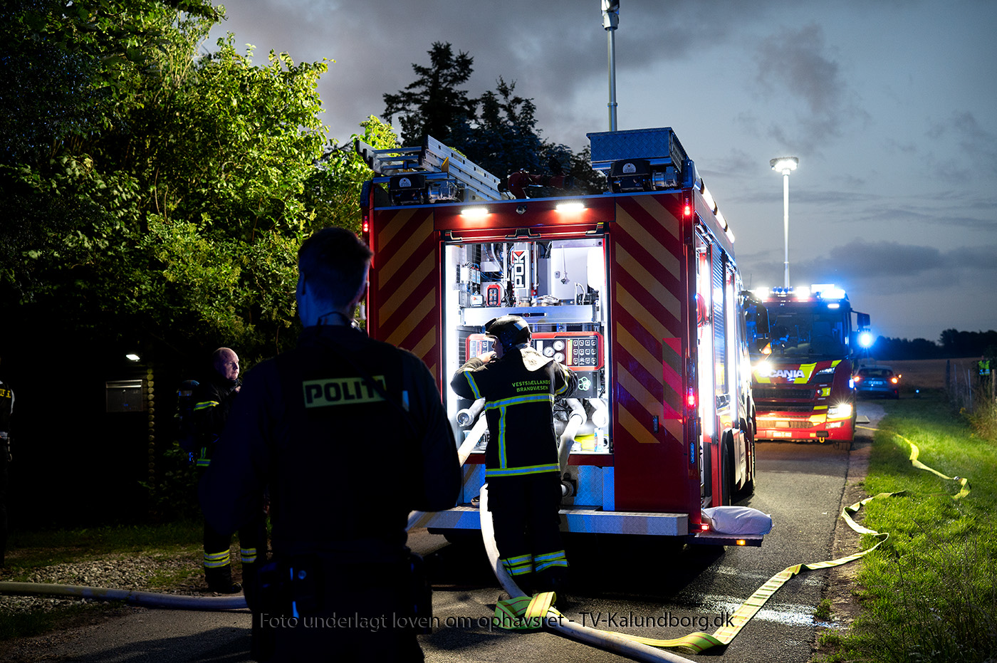 Kvinde reddede mand ud af brændende hus 
