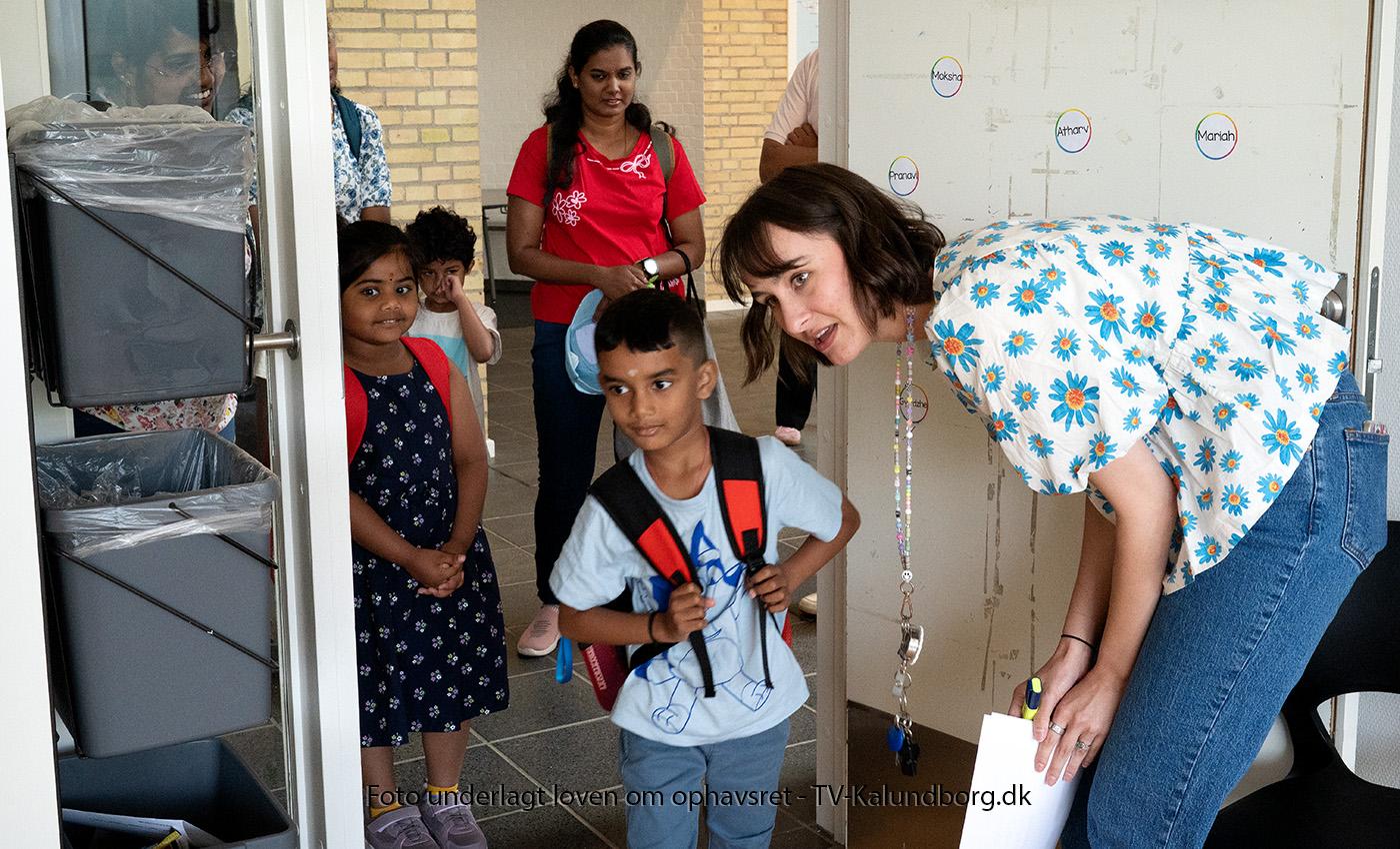Første skoledag på den internationale skole i Kalundborg