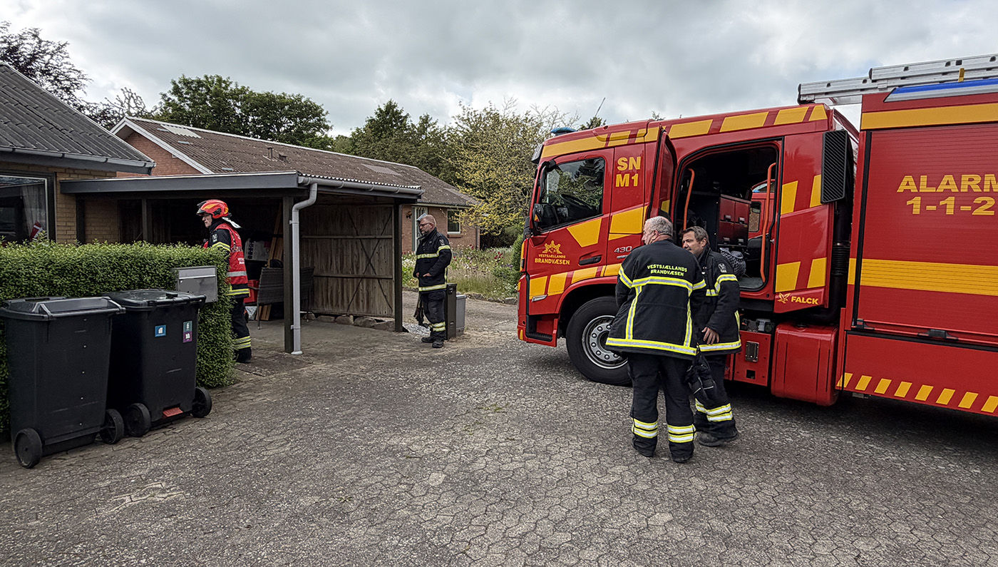 Bygningsbrand i villa‑rækkehus