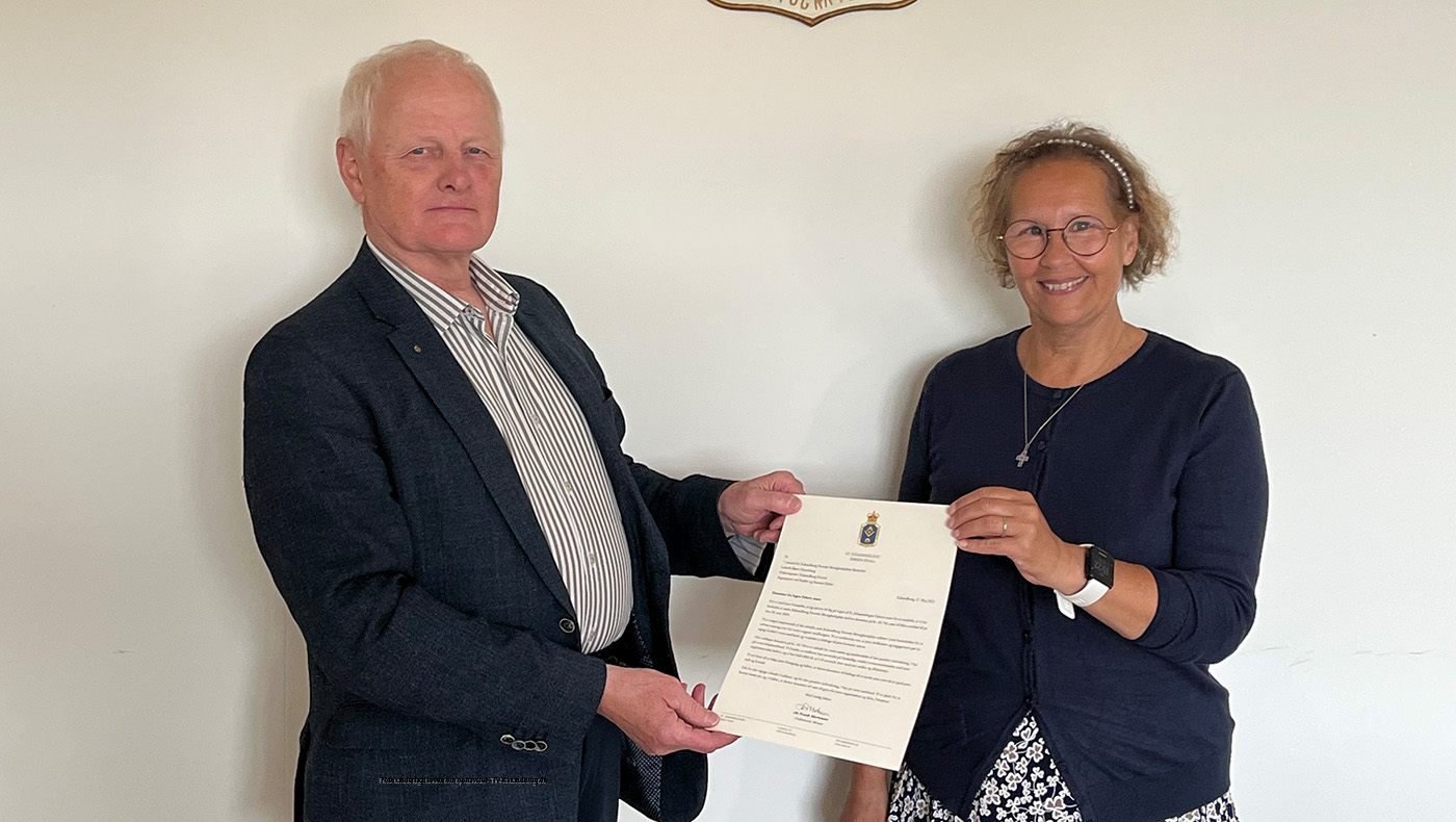 Frimurerlogen Kalundborg støtter Menighedsplejen 