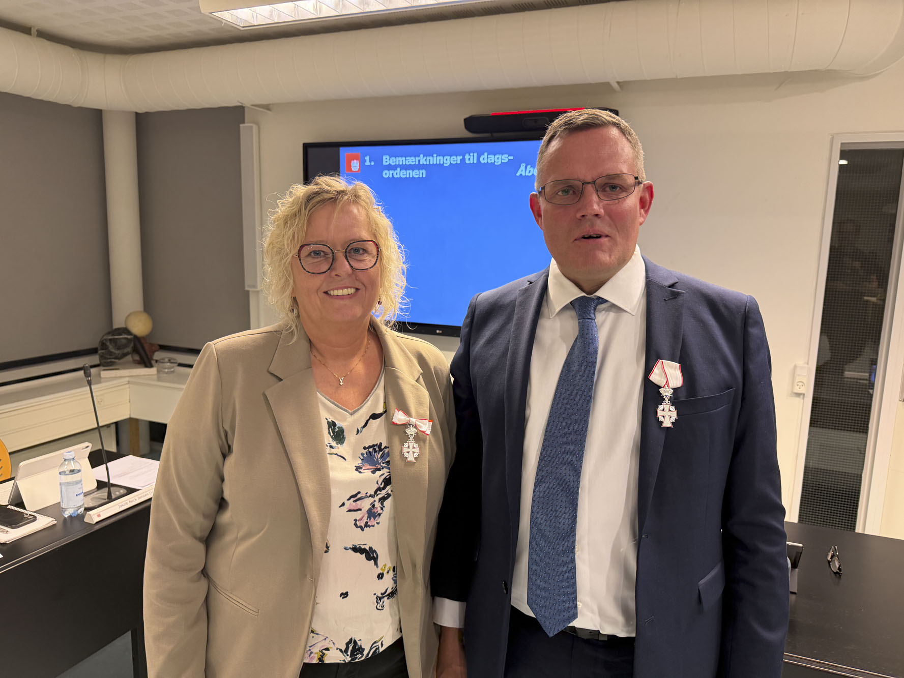 To kommunalbestyrelsesmedlemmer fik Ridderkorset