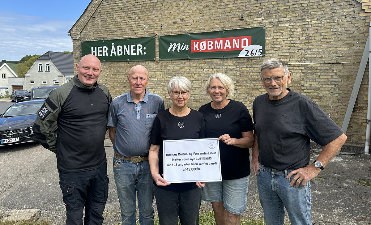 Donerede 45.000 kr. til 'Min Købmand' på Røsnæs