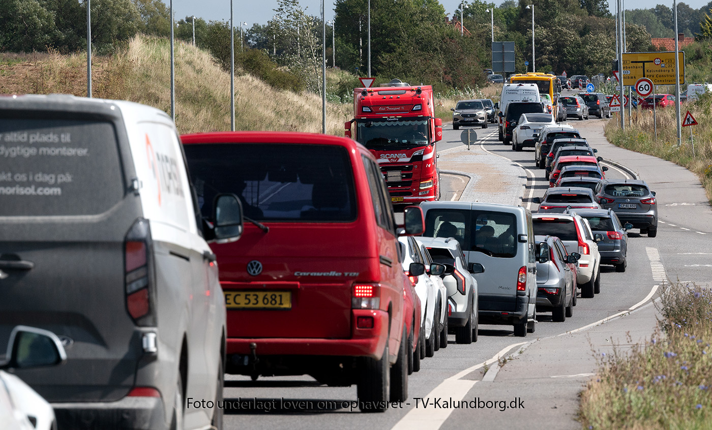 Voldsom kø ved nyt lyskryds