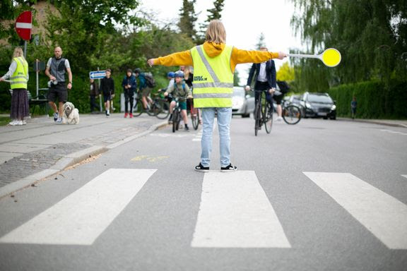  Alle elsker skolepatruljerne, men alligevel er det ikke alle cyklister og bilister der stopper for dem.