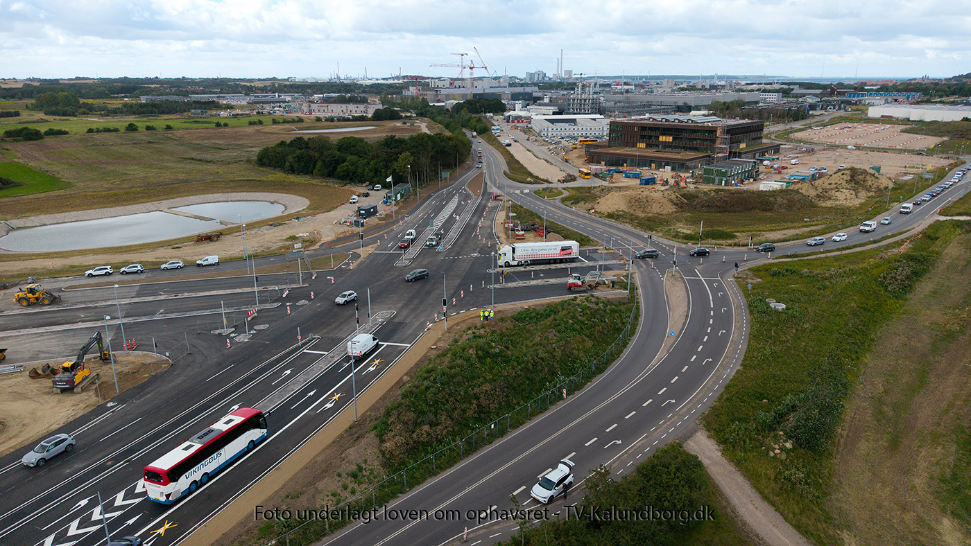 Nyt lyskryds i Tømmerup er nu åbent for trafik
