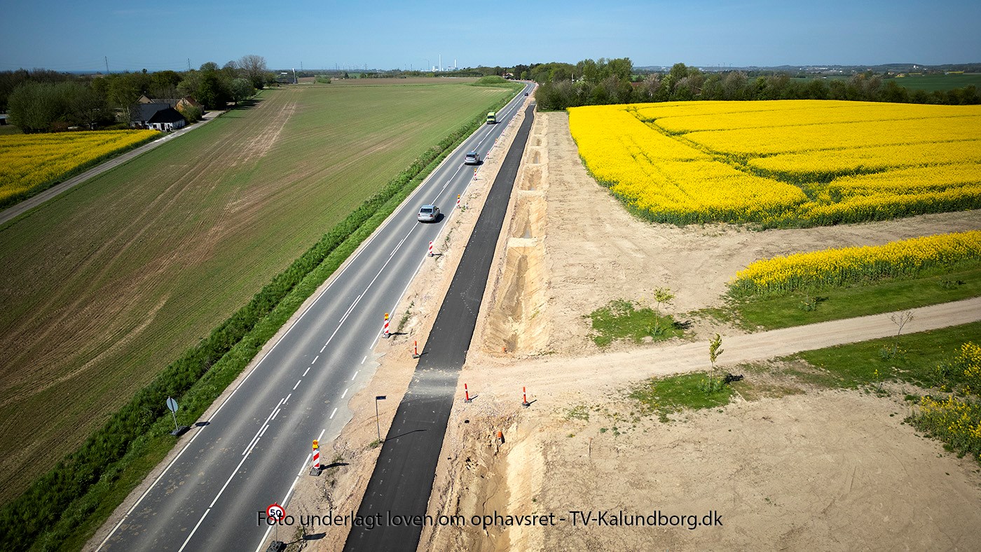 Ny cykel- og gangsti indvies med flag, fest og fortidsminder
