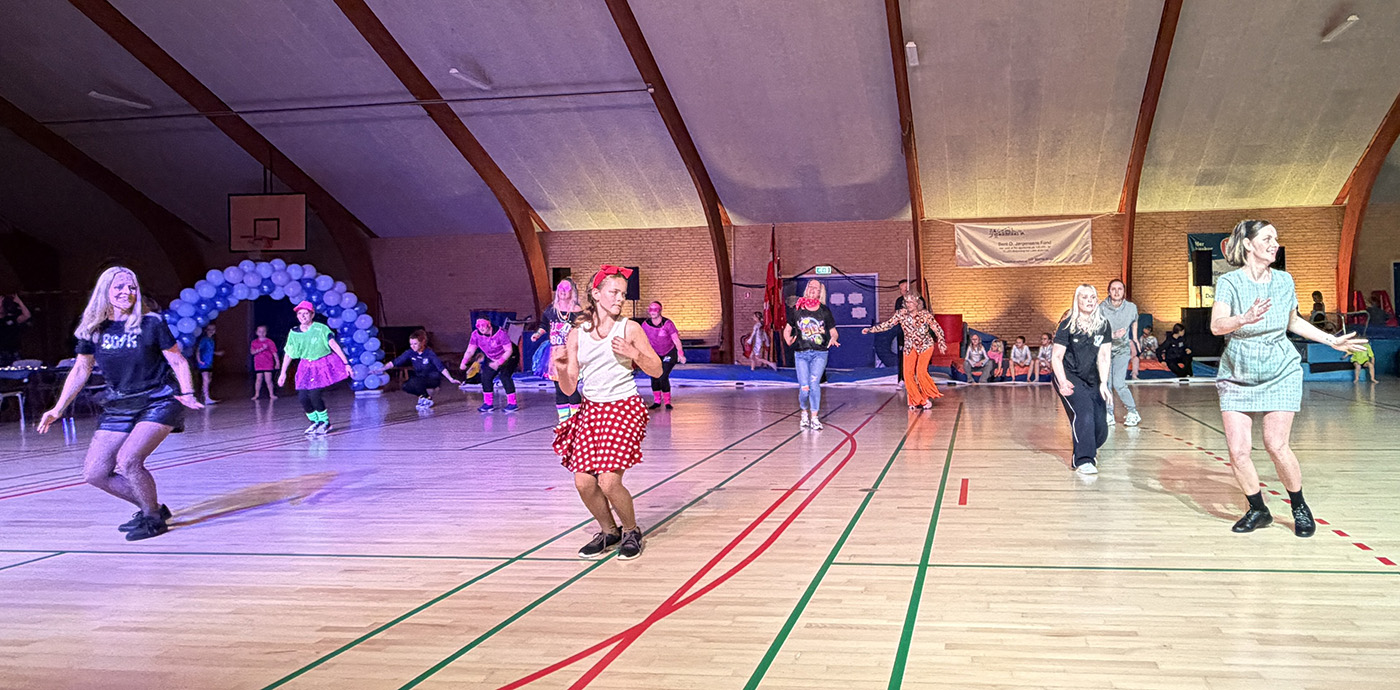 Velbesøgt lokalopvisning i Raklev Gymnastikforeningen