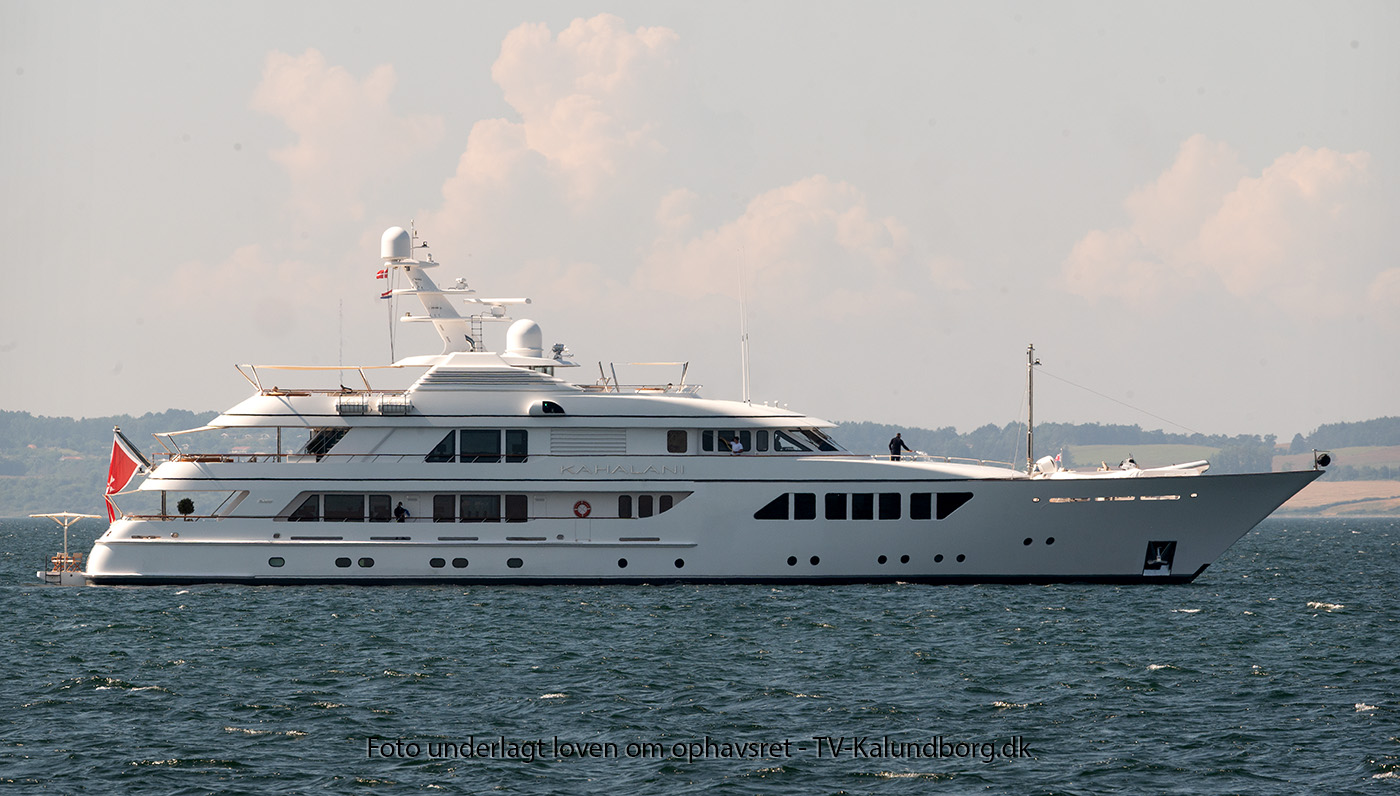 Luksusyacht med "wow-faktor" har kastet anker i Kalundborg Fjord