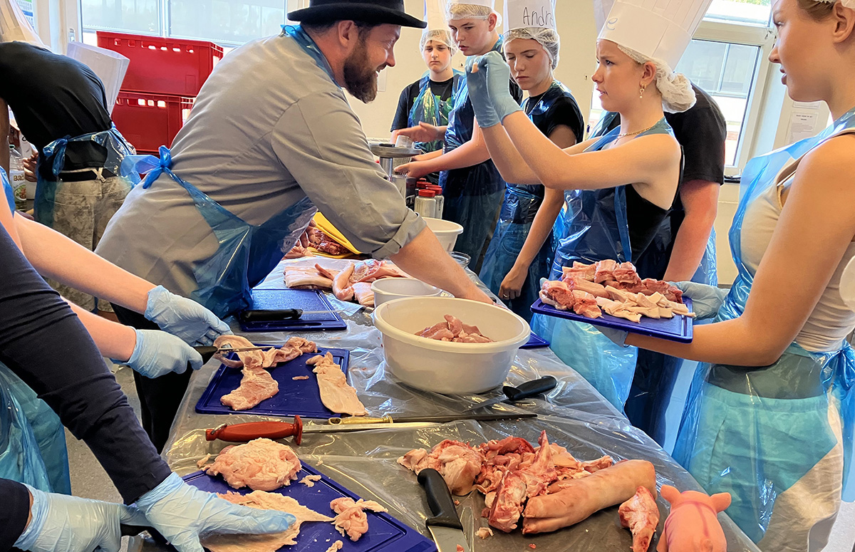 En halv gris på besøg