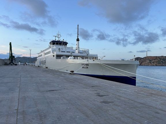 Tyrfing i modvind på vej mod Danmark