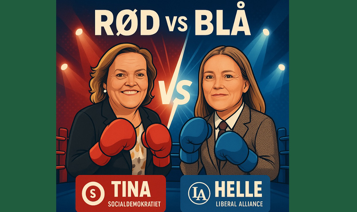 Rød mod blå: Politisk duel på “Kontoret” i Kalundborg