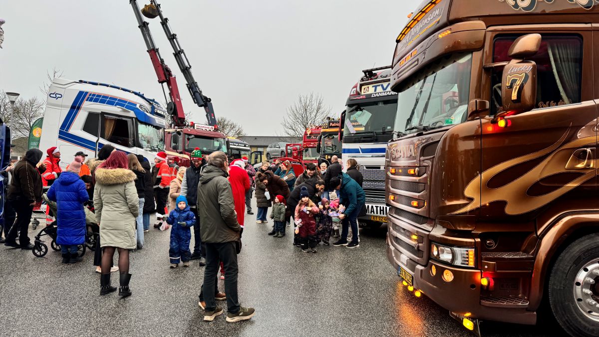 Jul på hjul i Høng