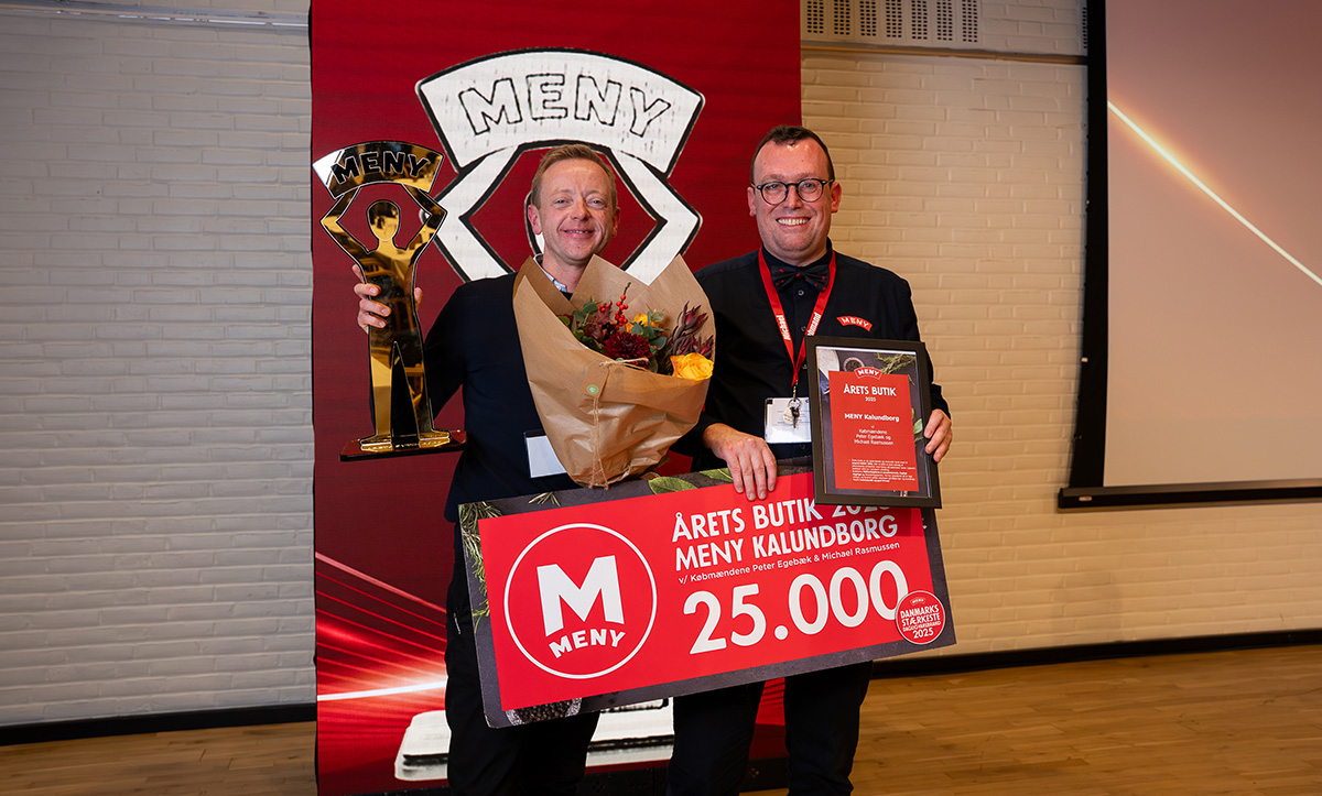 Meny Kalundborg kåret til Årets Butik i Danmark