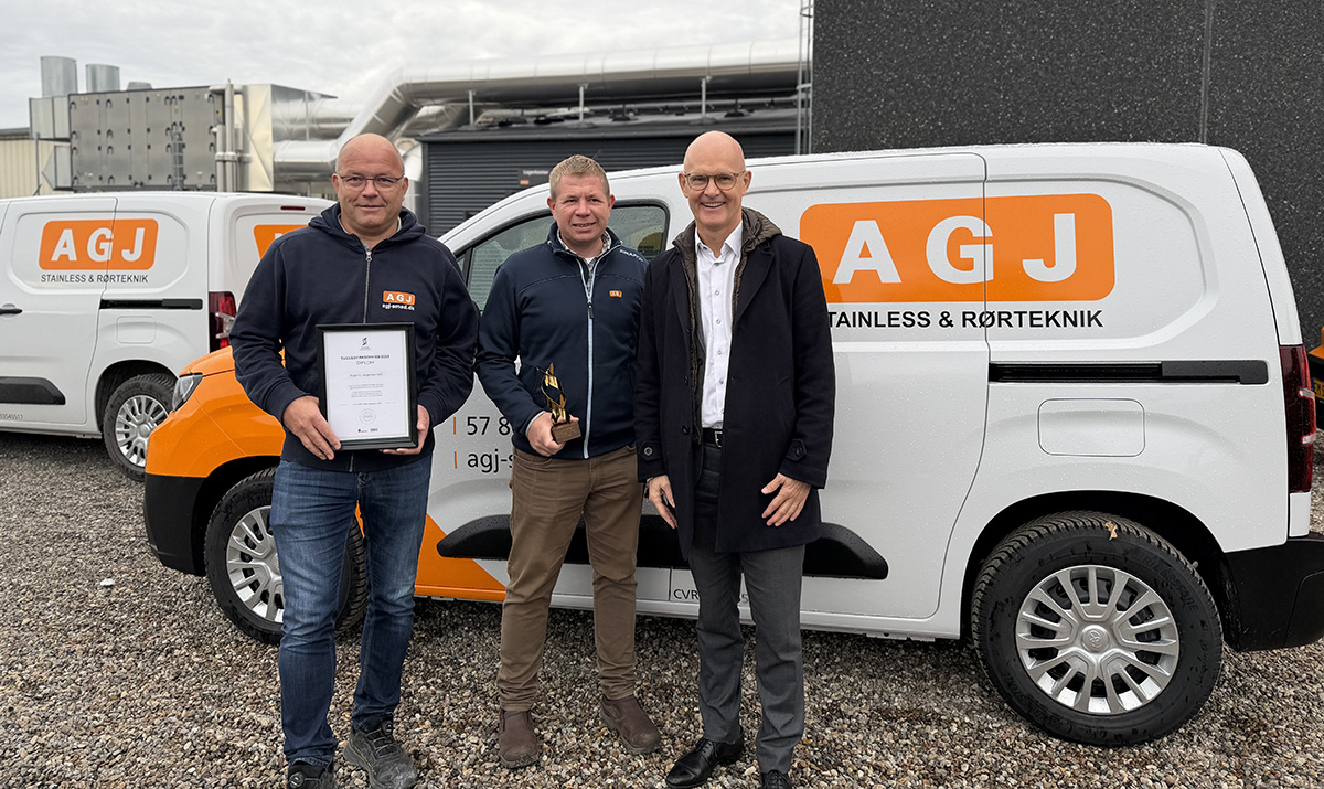 AGJ modtager første pris som Årets Succesvirksomhed