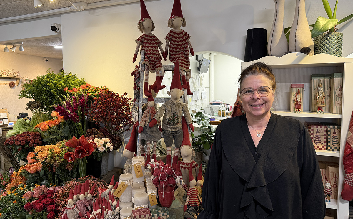    Julestemning i Den Lille Blomsterbutik