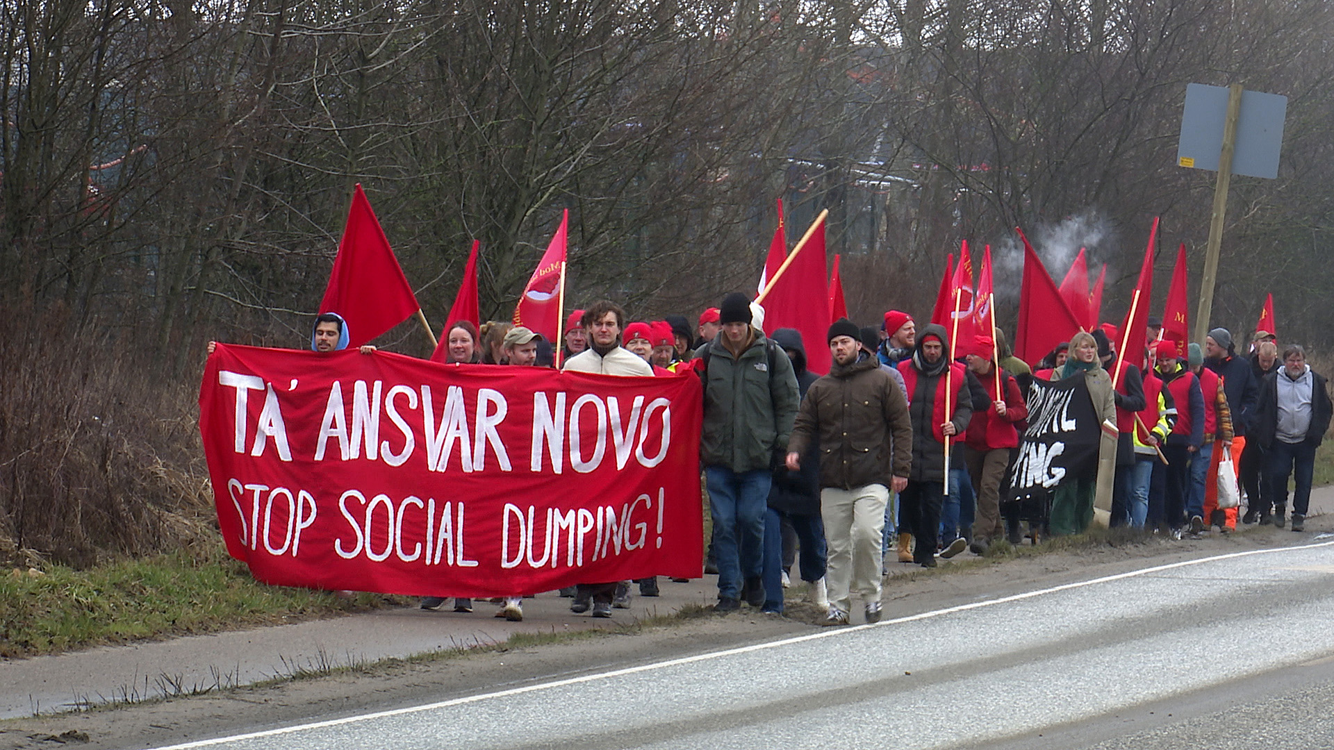 Video: Demonstration mod social dumping ved Novo Nordisk