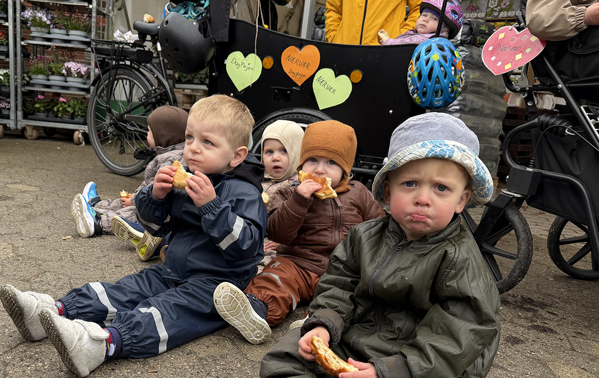Dagplejere i Raklev markerede Dagplejens Dag med hjerter og nærvær
