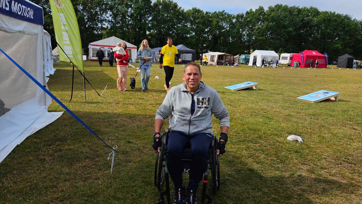 Allan kørte 60 kilometer i kørestol for Stafet for Livet