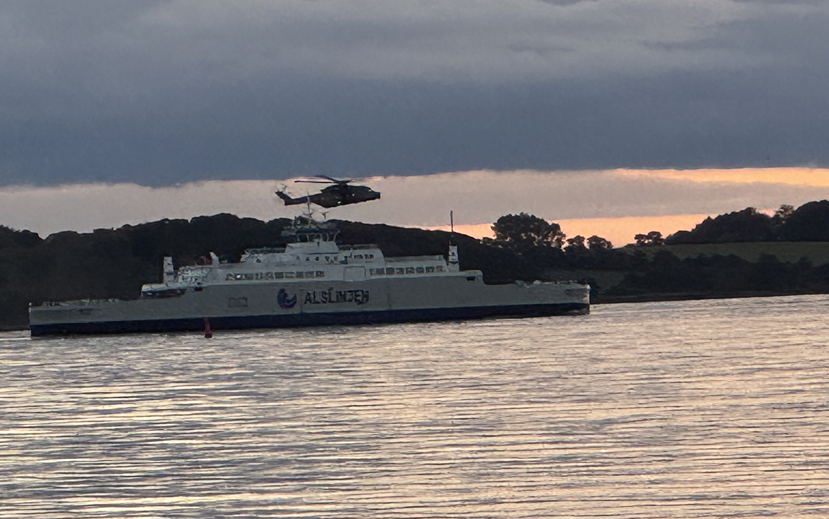 Redningsøvelse med helikopter over Kalundborg Fjord vakte opsigt 