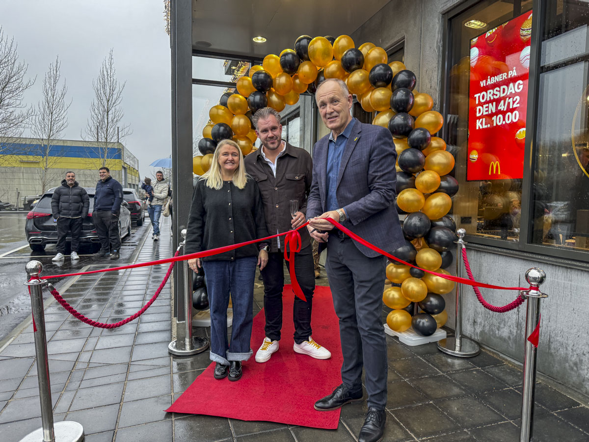 Så er McDonald’s nummer 117 i Danmark åbnet - i Kalundborg