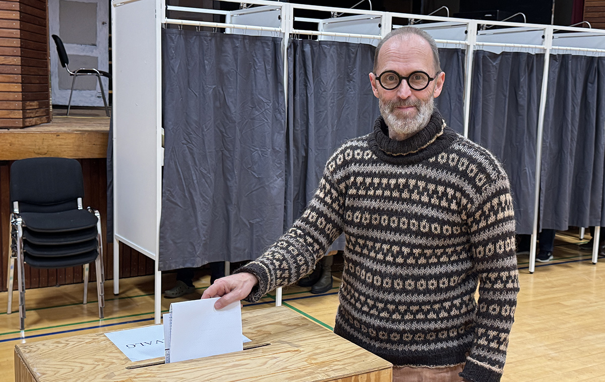 Kø ved valgstederne