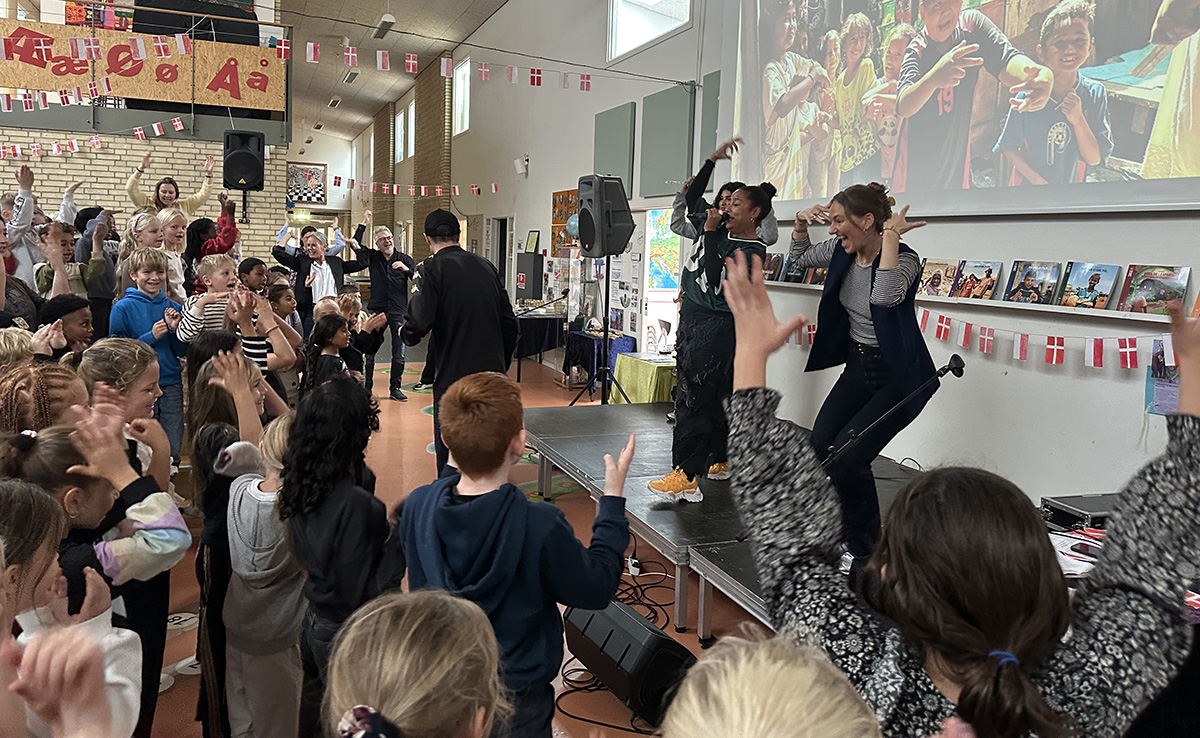 Skolen dannede ramme om årets lancering af Børnenes U-landskalender