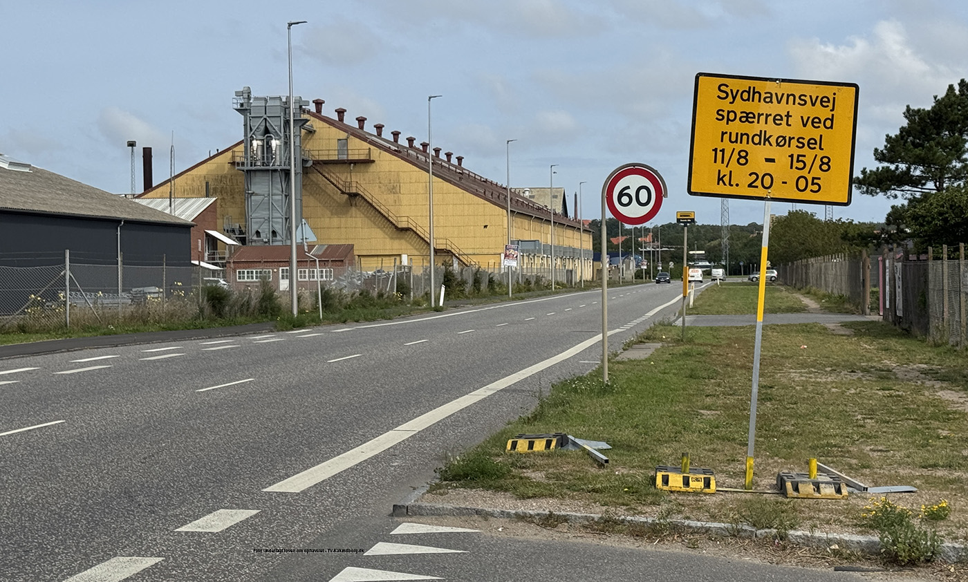 Rundkørsel afspærres for trafik aften og nat