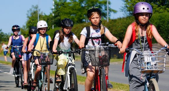 110 skoleelever fra Kalundborg Kommune cykler med i landsdækkende kampagne
